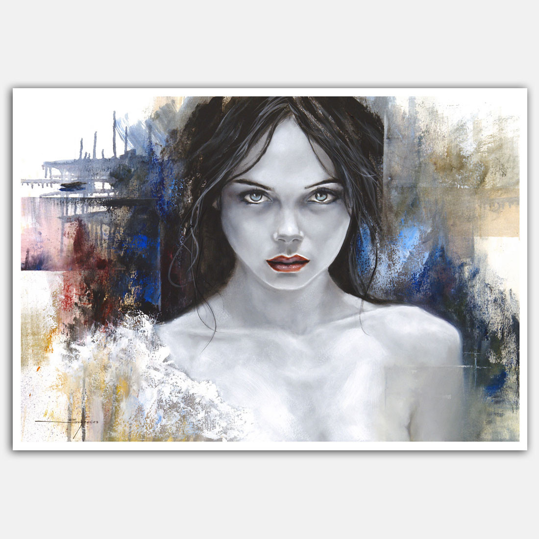 Óleo sobre papel- La Mirada